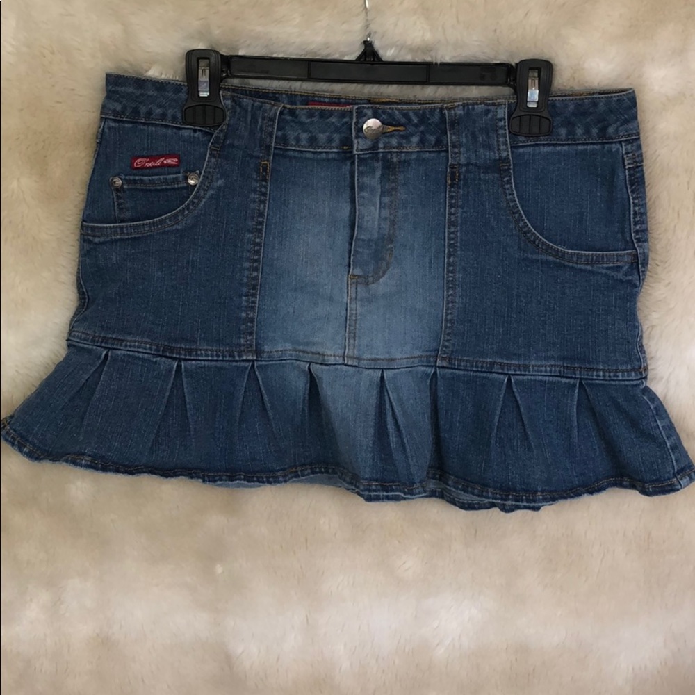 Jean miniskirt